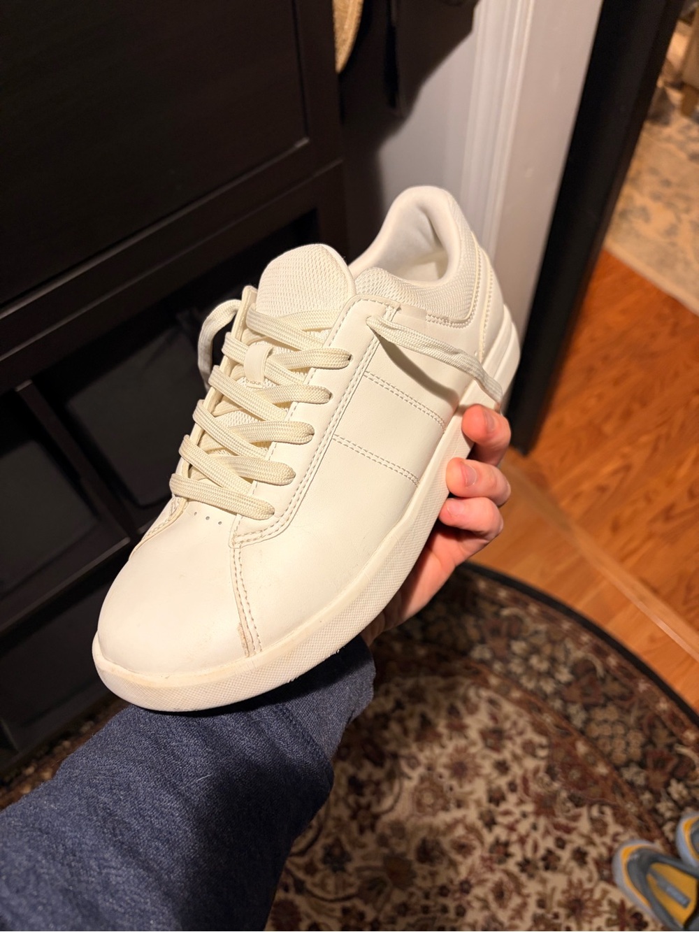Men's Casual Low-Top Sneakers in Off-White